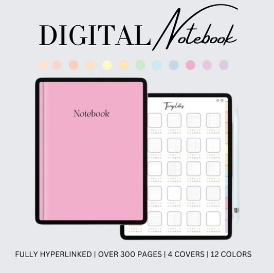 ULTIMATE Productivity Pack (Time Management, Digital Notebook with tabs and Tons of Stickers)