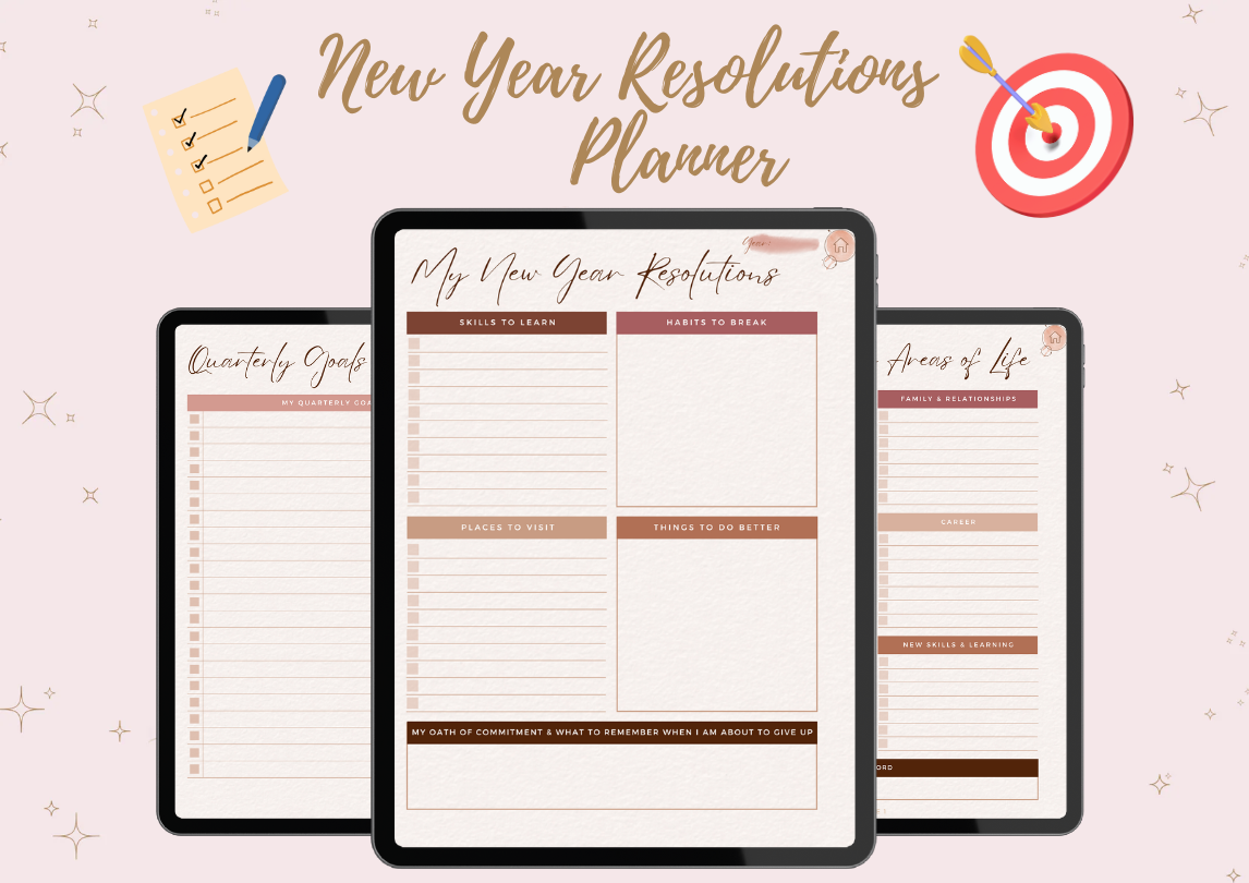 New Year Resolutions Planner